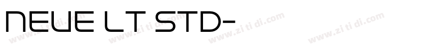 Neue LT Std字体转换